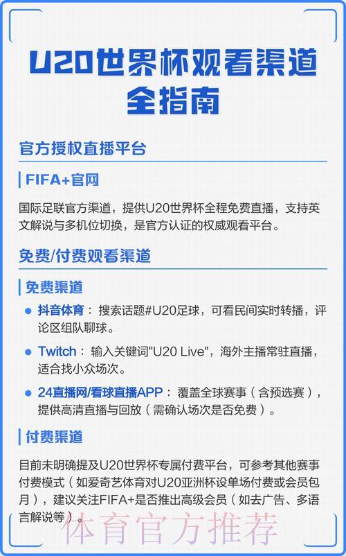 世界杯全程直播:多平台观看渠道一览 世界杯全程直播:多平台观看渠道一览